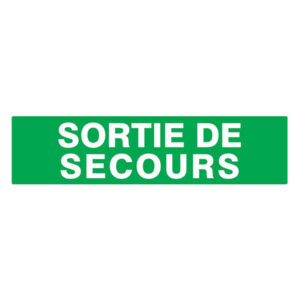 SORTIE DE SECOURS 200x52mm