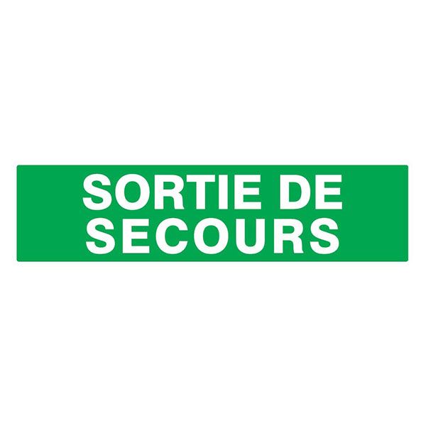 SORTIE DE SECOURS 200x52mm