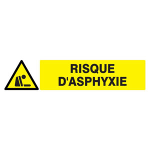 DANGER RISQUE D'ASPHYXIE 330x75mm