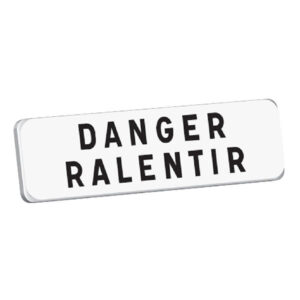M9 C2 700 BLANC DANGER RALENTIR