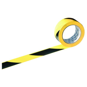 RUBAN ADHESIF NOIR/JAUNE 66MX50MM