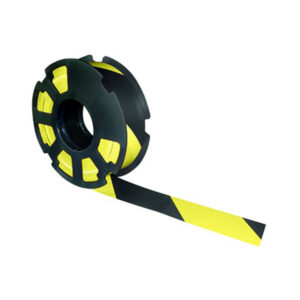 RUBAN "RUBAPLAST" NOIR JAUNE 500MX50MM