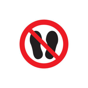 NE PAS MARCHER OU STATIONNER A CET ENDROIT D.420mm