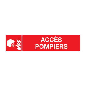 ACCES POMPIERS 330x120mm