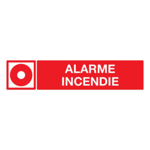 ALARME INCENDIE 330x75mm