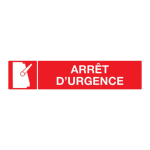 ARRET D'URGENCE 330x75mm
