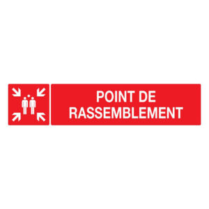 POINT DE RASSEMBLEMENT (INCENDIE) 330x75mm