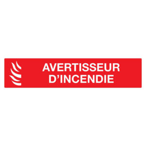 AVERTISSEUR D'INCENDIE 330x120mm