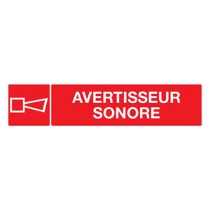 AVERTISSEUR SONORE 330x75mm