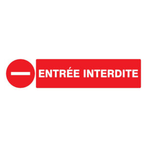 ENTREE INTERDITE 330x120mm