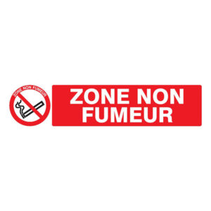 ZONE NON FUMEUR 330x120mm