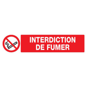 INTERDICTION DE FUMER 330x120mm