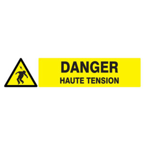 DANGER HAUTE TENSION 330x75mm