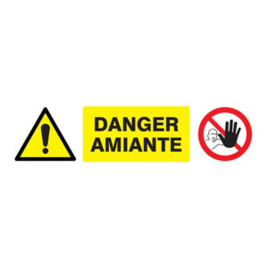 ACCES INTERDIT/DANGER AMIANTE 330x120mm