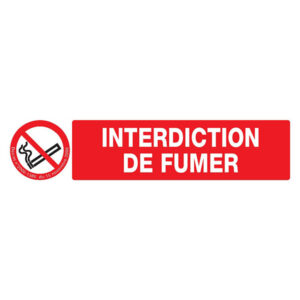 INTERDICTION DE FUMER (DECRET DU 15/11/2006) 330x75mm