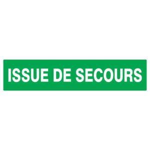 ISSUE DE SECOURS 330x75mm
