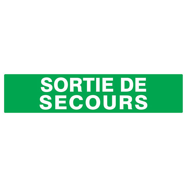 SORTIE DE SECOURS 330x120mm