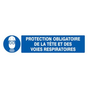 PROTECTION OBLIGAT. TETE/VOIES RESPIRATOIRES 330x75mm