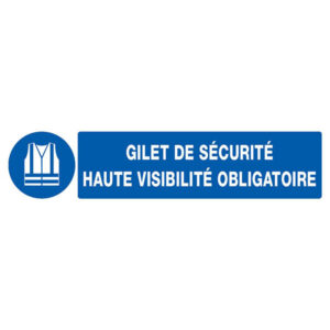 GILET DE SECURITE HAUTE VISIBILITE OBLIGAT. 330X75mm