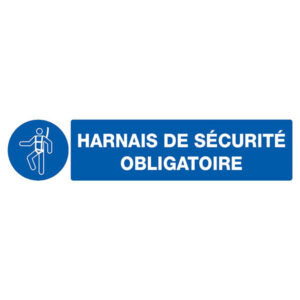 HARNAIS DE SECURITE OBLIGATOIRE 330x75mm