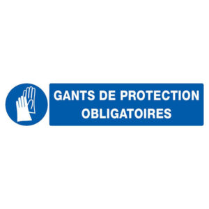 GANTS DE PROTECTION OBLIGATOIRES 330x75mm