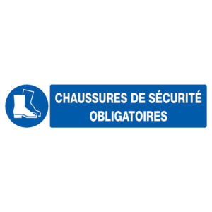 CHAUSSURES DE SECURITE OBLIGATOIRES 330x75mm