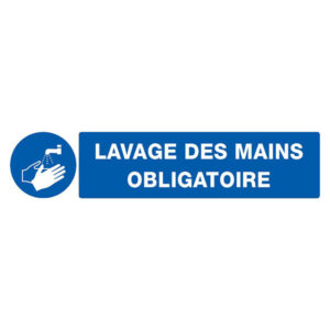LAVAGE DES MAINS OBLIGATOIRE 330x75mm