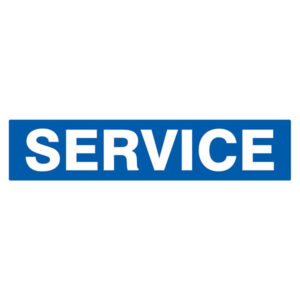 SERVICE 330x75mm