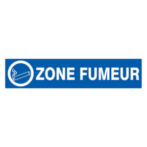 ZONE FUMEUR 330x75mm