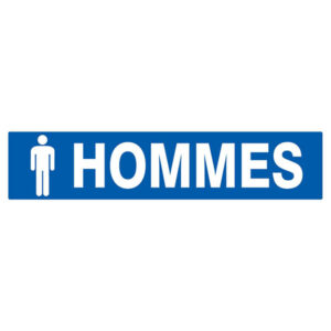 TOILETTES HOMMES 330x75mm