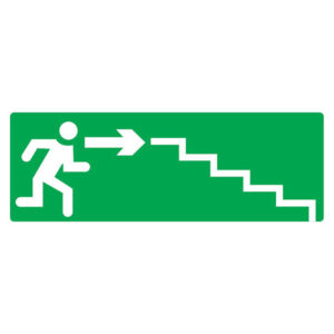 ESCALIER DESCENDANT A DROITE 330x120mm