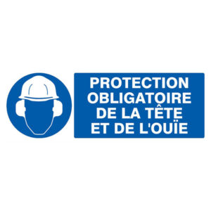 PROTECTION OBLIGATOIRE TETE ET OUIE 330x120mm