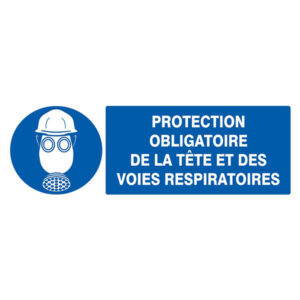 PROTECTION OBLIGAT. TETE/VOIES RESPIRATOIRES 330x120mm