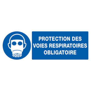 PROTECTION DES VOIES RESPIRATOIRES OBLIGAT. 330x120mm