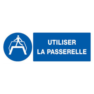 UTILISER LA PASSERELLE 330X120mm