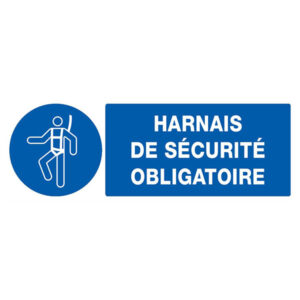 HARNAIS DE SECURITE OBLIGATOIRE 330x120mm