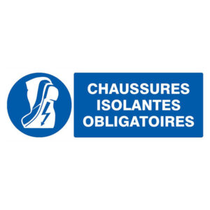 CHAUSSURES ISOLANTES OBLIGATOIRES 330x120mm