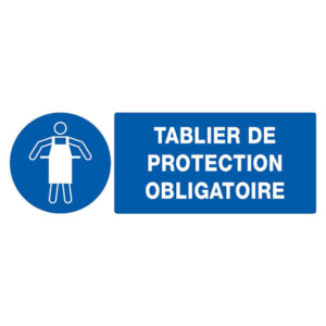 TABLIER DE PROTECTION OBLIGATOIRE 330x120mm