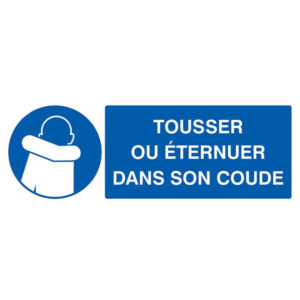 TOUSSER OU ETERNUER DANS SON COUDE 330x120mm