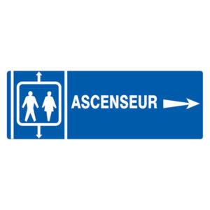 ASCENSEUR FLECHE A DROITE 330x120mm
