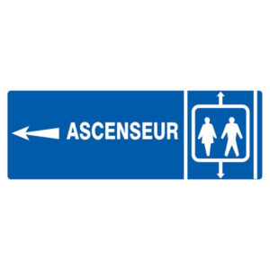 ASCENSEUR FLECHE A GAUCHE 330x120mm