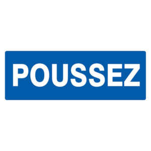 POUSSEZ 330x120mm