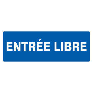 ENTREE LIBRE 330x120mm