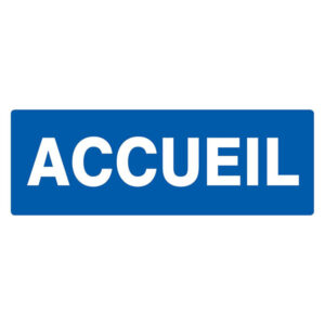 ACCUEIL 330x120mm