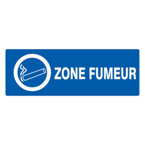 ZONE FUMEUR 330x120mm