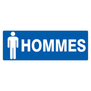 TOILETTES HOMMEES 330x120mm