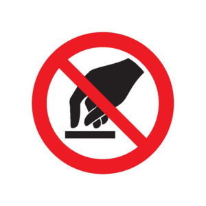 INTERDICTION DE TOUCHER D.180mm