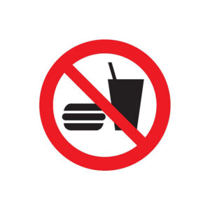 INTERDICTION DE MANGER OU DE BOIRE D.180mm