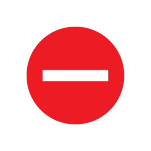 SENS INTERDIT D.180mm