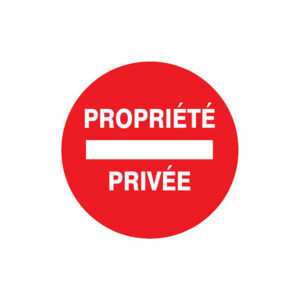 PROPRIETE PRIVEE D.180mm